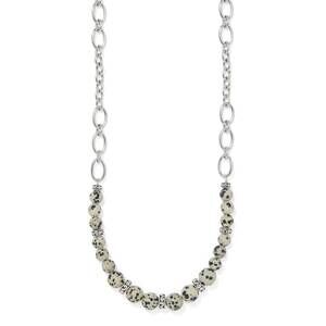 NEW BRIGHTON women's contempo zoic necklace in silver-cream